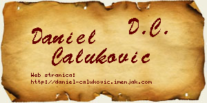 Daniel Čaluković vizit kartica
